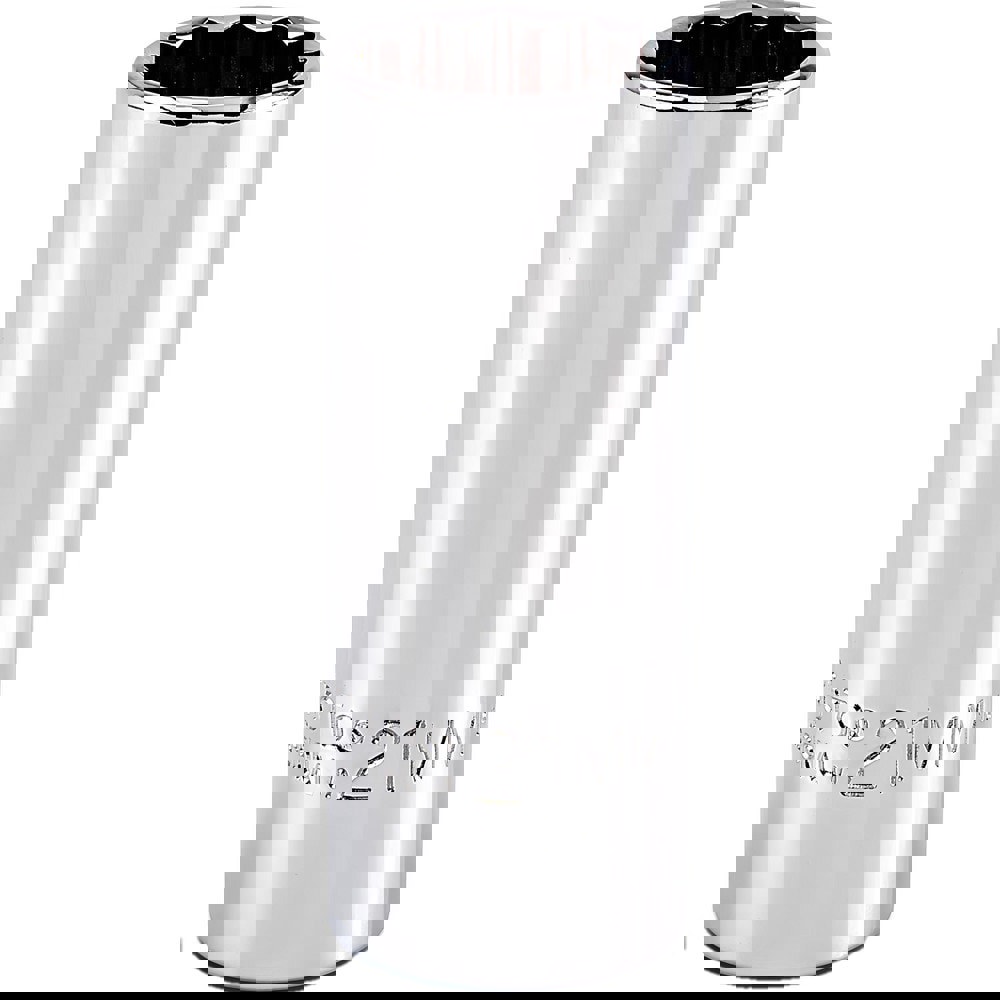 Deep Hand Socket: 21 mm Socket, 12-Point
