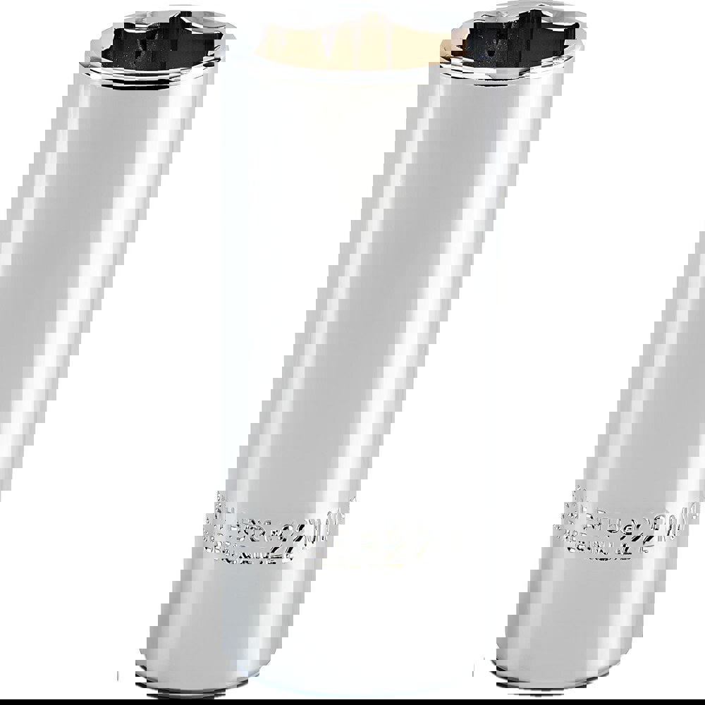 Deep Hand Socket: 22 mm Socket, 6-Point