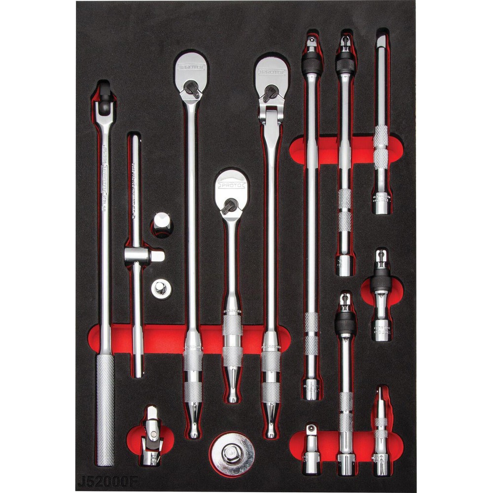 Socket Extension Sets; Finish: Chrome ; Material: Steel ; For Use With: Ratchet Set ; Insulated: No ; Non-sparking: No ; Locking: No