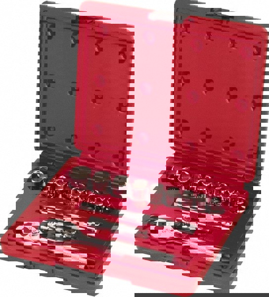 Socket Set: 12 Pc, 3/8 to 7/8