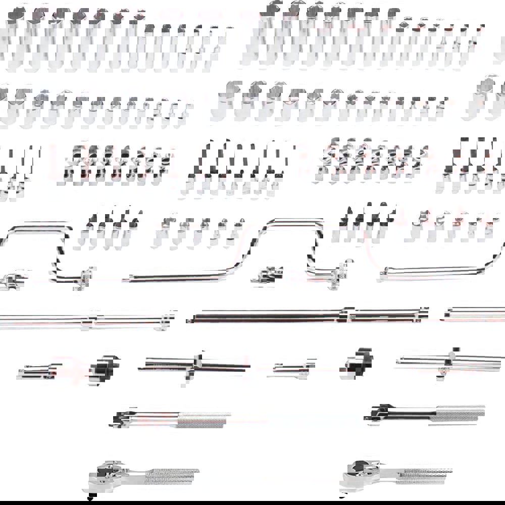 Deep Standard Socket Set: 58 Pc, 3/8