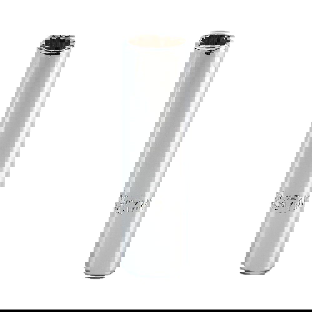Deep Hand Socket: 17 mm Socket, 12-Point