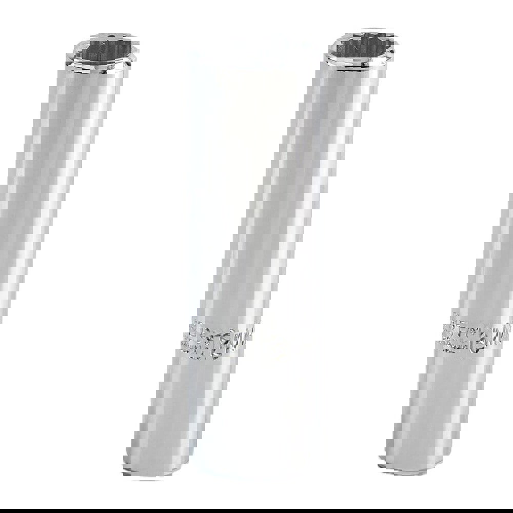 Deep Hand Socket: 18 mm Socket, 12-Point