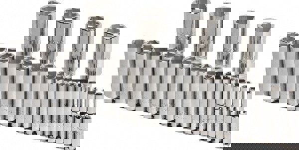 Deep Socket Set: 19 Pc, 1/2