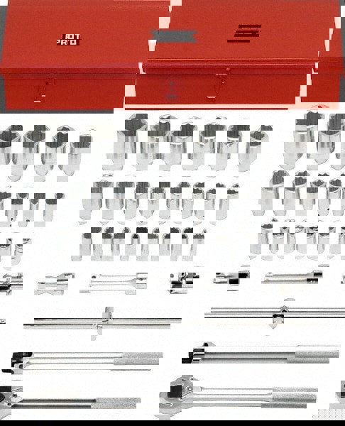 Standard Socket Set: 28 Pc, 3/4