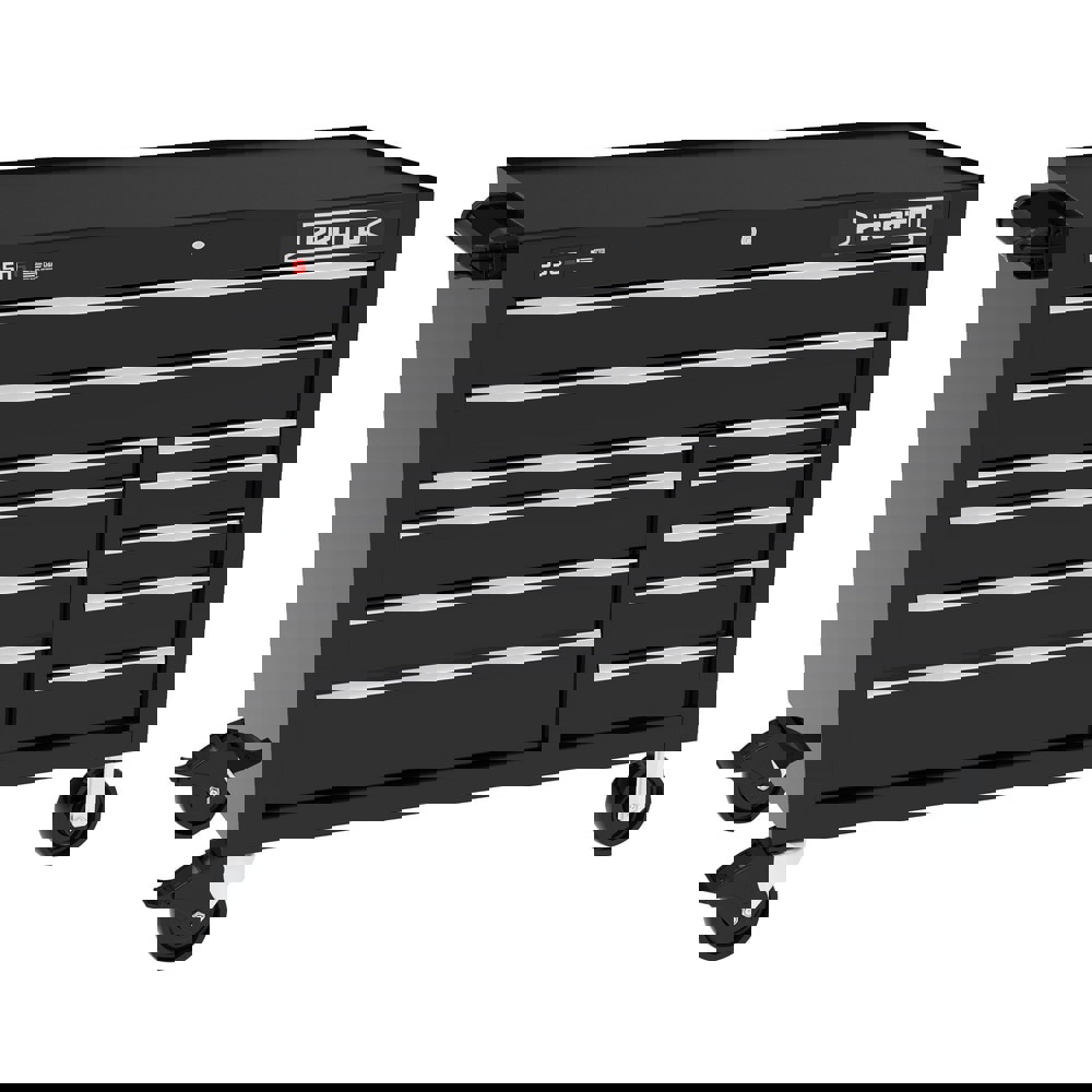 Tool Roller Cabinets; Drawers Range: 10 - 15 Drawers ; Overall Weight Capacity: 900lb ; Top Material: Vinyl ; Color: Gloss Black ; Locking Mechanism: Keyed ; Width Range: 48