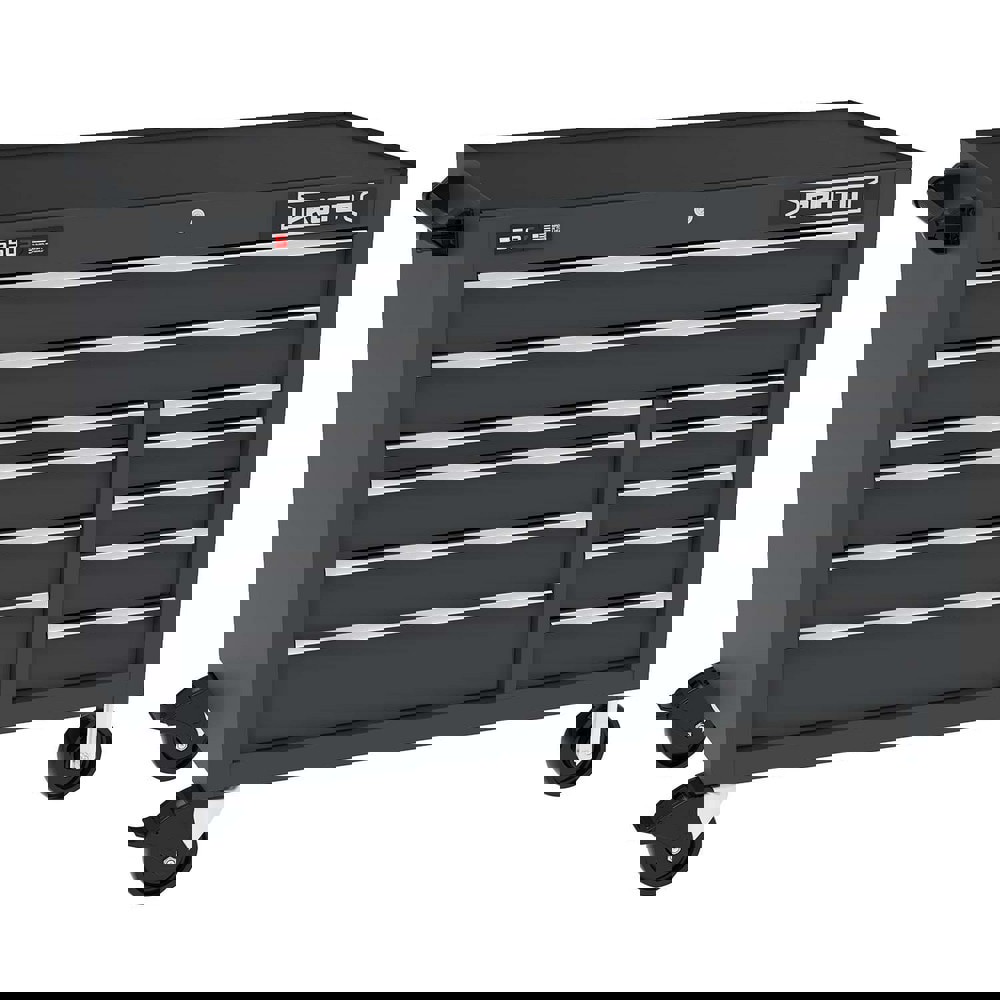 Tool Roller Cabinets; Drawers Range: 10 - 15 Drawers ; Overall Weight Capacity: 900lb ; Top Material: Vinyl ; Color: Black ; Locking Mechanism: Keyed ; Width Range: 48