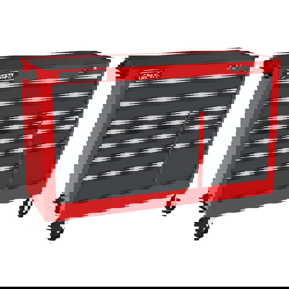 Tool Roller Cabinets; Drawers Range: 10 - 15 Drawers ; Overall Weight Capacity: 900lb ; Top Material: Vinyl ; Color: Gray; Red ; Locking Mechanism: Keyed ; Width Range: 48