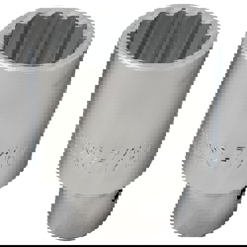 Hand Sockets; Socket Type: Standard ; Socket Size (Inch): 2-7/16 ; Drive Size: 1 ; Drive Style: Hex ; Number Of Points: 12 ; Material: Steel