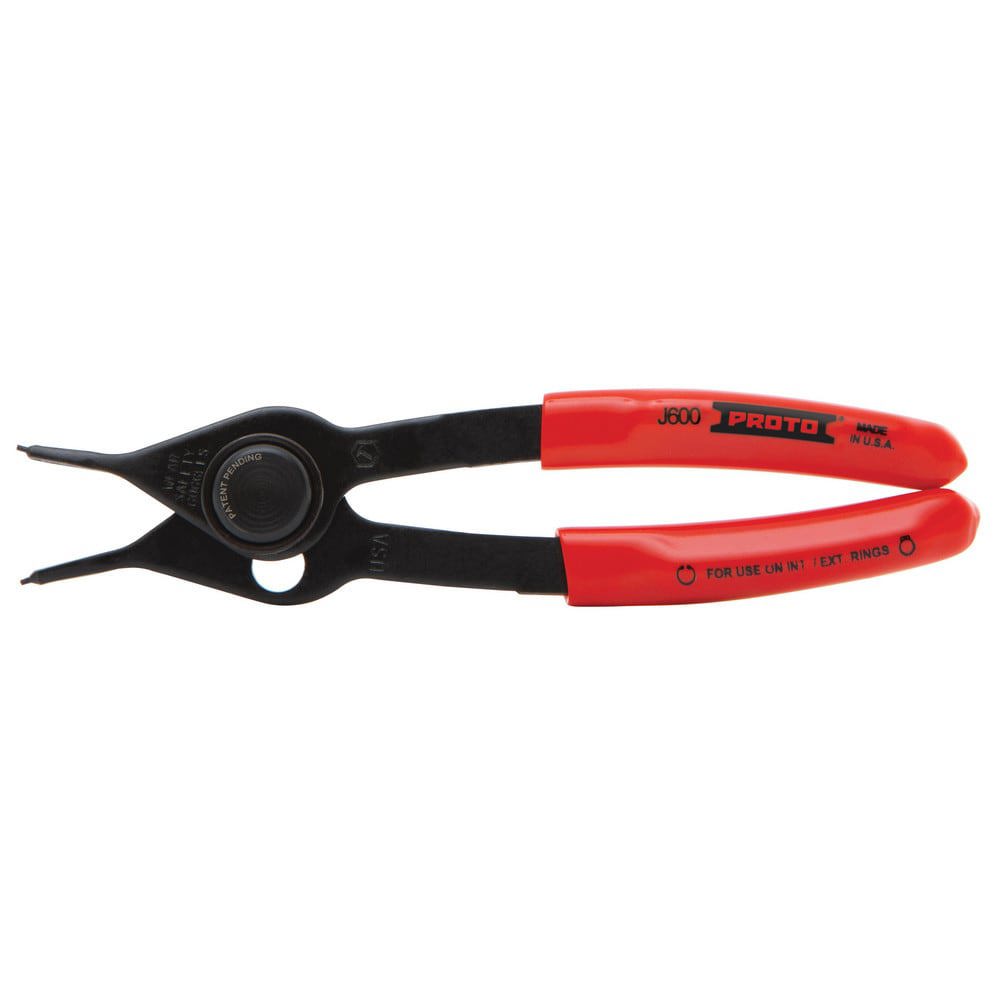 Retaining Ring Pliers; Tool Type: Internal Ring Pliers ; Type: Retaining Ring Pliers ; Tip Angle: 0.00 ; Tip Diameter (Decimal Inch): 0.038 ; Ring Diameter Range (Inch): 0.39 to 0.98 (External) ; Overall Length (Decimal Inch): 5.8750