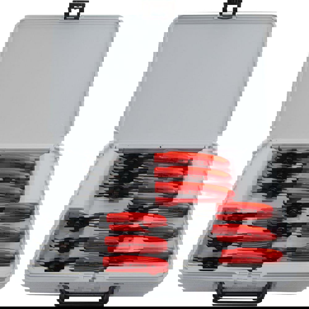 Retaining Ring Pliers Sets; Set Type: Retaining Ring Pliers ; Minimum Ring Bore Diameter: 0.375 ; Maximum Ring Bore Diameter: 2in ; Minimum Shaft Diameter: 0.25 ; Maximum Shaft Diameter: 2in ; Container Type: Plastic Case