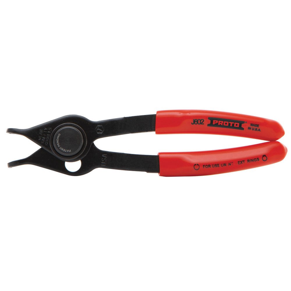 Retaining Ring Pliers; Tool Type: Internal Ring Pliers ; Type: Retaining Ring Pliers ; Tip Angle: 90.00 ; Tip Diameter (Decimal Inch): 0.038 ; Ring Diameter Range (Inch): 0.39 to 0.98 (External) ; Overall Length (Decimal Inch): 5.7500