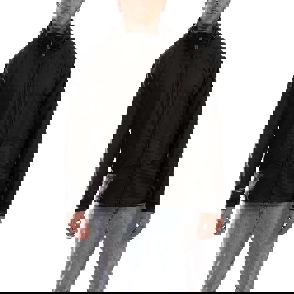 Rain Jacket: Size 2X-Large, 210D Polyurethane Coated Polyester & Polyurethane on Nylon, Zipper & Snaps Closure