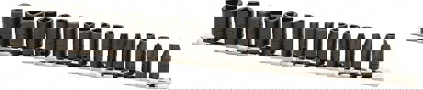 Impact Standard Socket Set: 13 Pc, 1/4