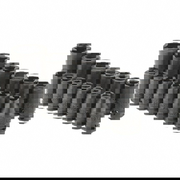 Impact Standard Socket Set: 12 Pc, 3/4