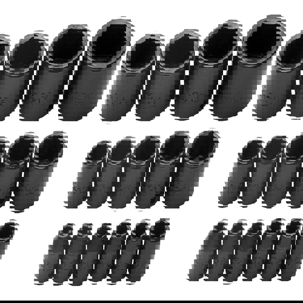 Impact Standard Socket Set: 15 Pc, 3/8