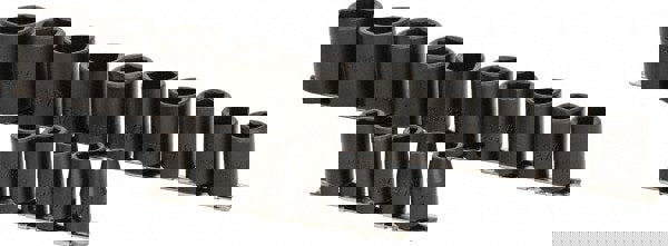 Impact Standard Socket Set: 15 Pc, 1/2