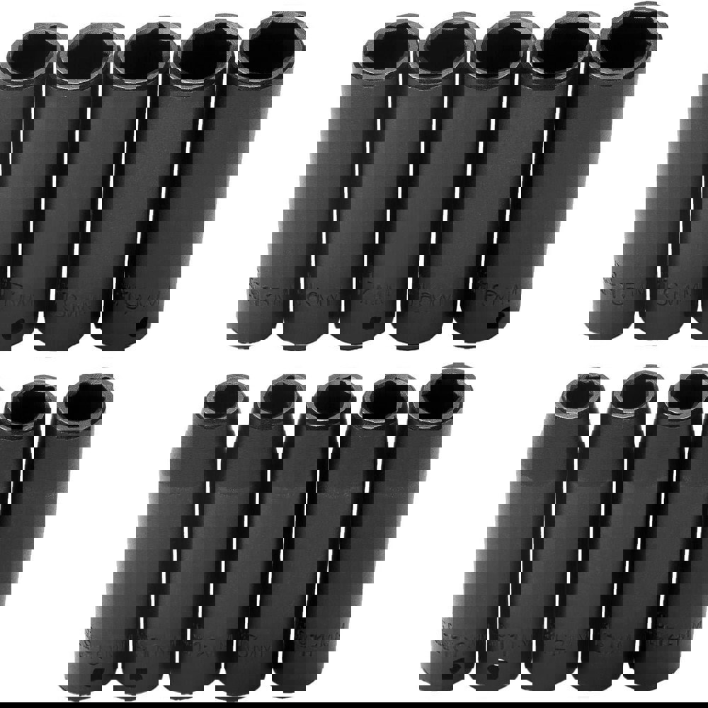 Deep Impact Socket Set: 10 Pc, 1/2