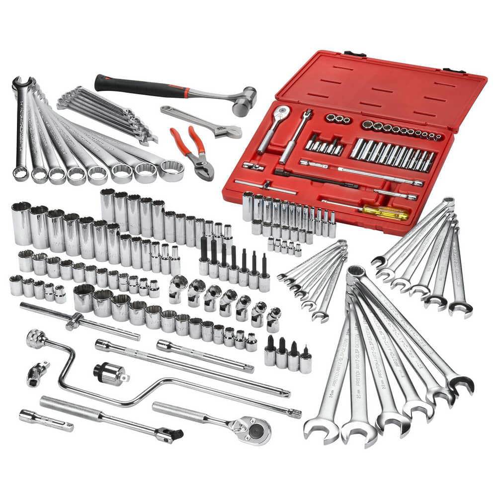 Combination Hand Tool Set: 179 Pc, Master Tool Set, 1/4