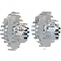 Industrial Pipe Adapter: 9/16-18 x 3/8