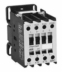 IEC Contactor: 3 Poles, 50 A Load Amps-Inductive, 90 A Load Amps-Resistive, NC & NO