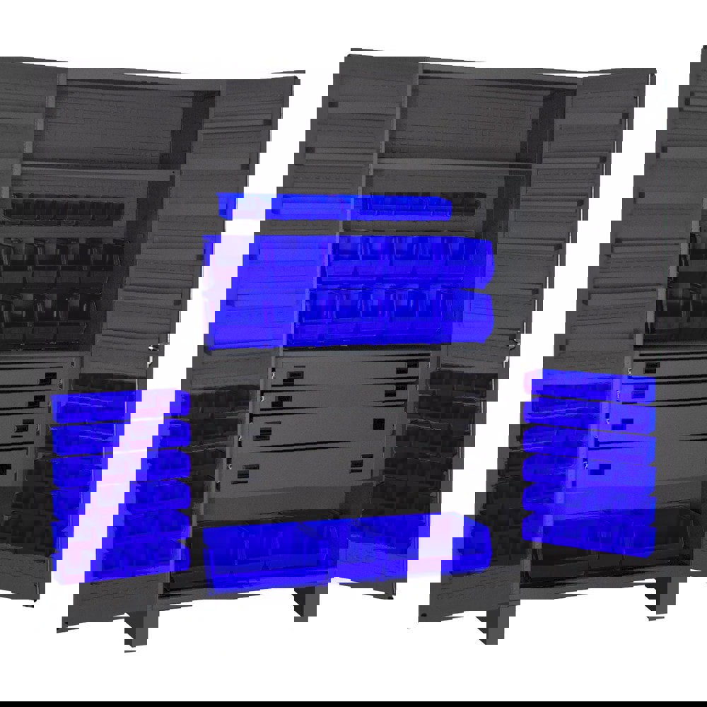 Bin Combination Lockable Storage & Welded Steel Storage Cabinet: 48