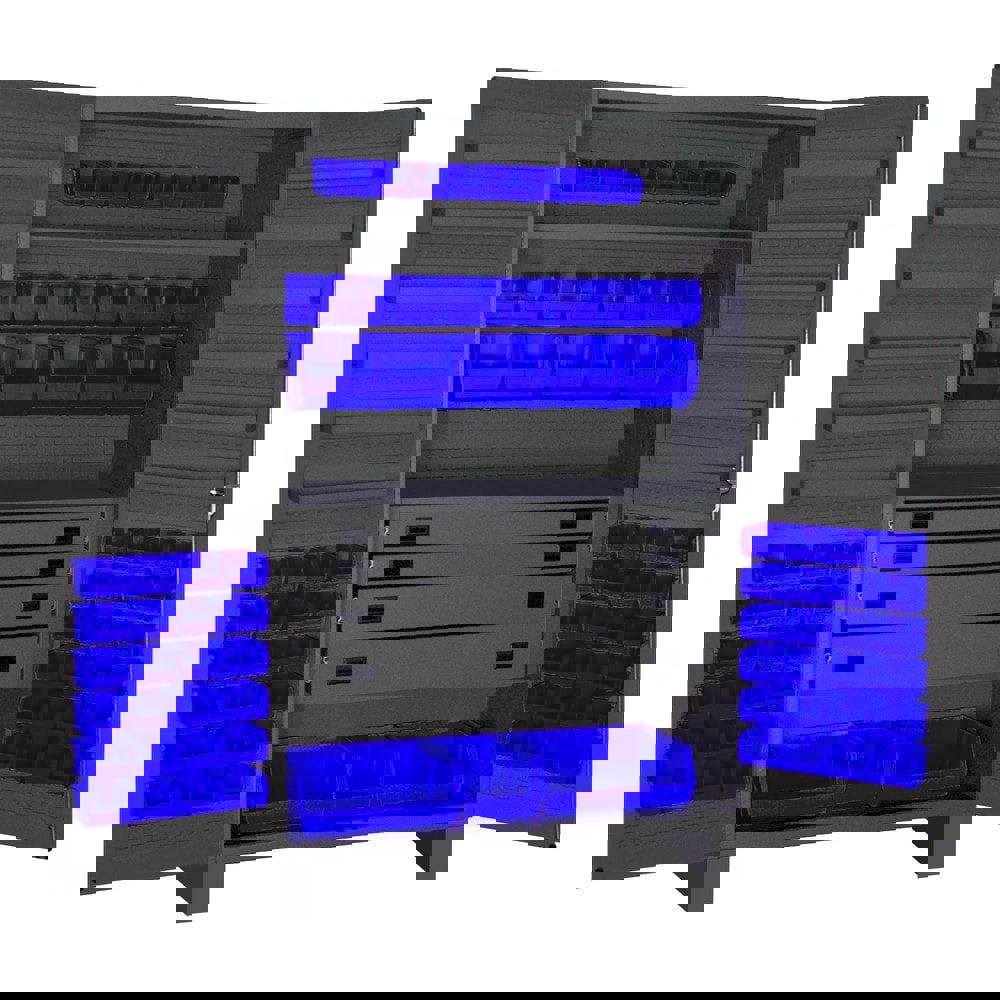 Bin Combination Lockable Storage & Welded Steel Storage Cabinet: 48