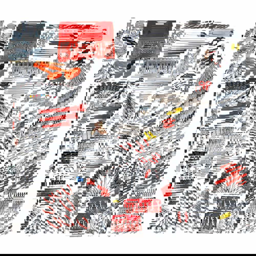 Combination Hand Tool Set: 833 Pc, Master Tool Set, 1/2