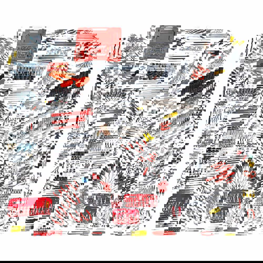 Combination Hand Tool Set: 1,046 Pc, Master Tool Set, 1/2