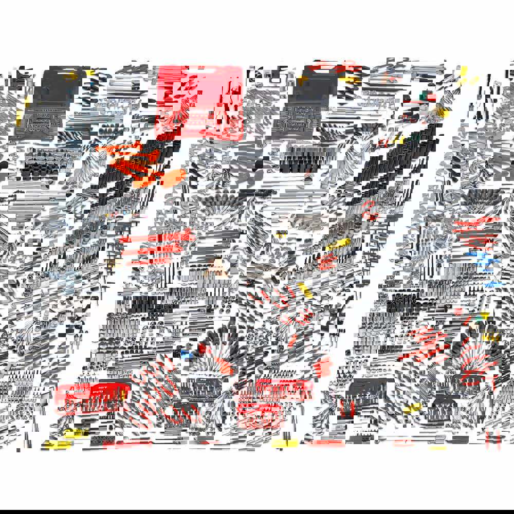 Combination Hand Tool Set: 1258 Pc, Master Tool Set, 1/2