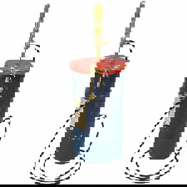 Air-Operated Pump: 80 cu in/min, Grease Lubrication, Metal