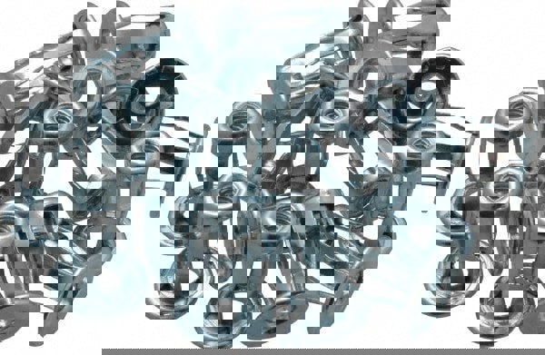 #10-24 UNC Thread, Clear Zinc Plated, Steel, Screwdriver Installed Rivet Nut