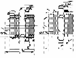 Industrial Pipe Adapter: 7/8-14 x M22 x 1.5 Male Thread, MJIC x Male Metric