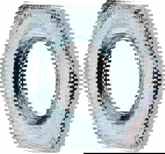 Hex Nut: M4 x 0.70, Grade 2H Steel, Zinc-Plated