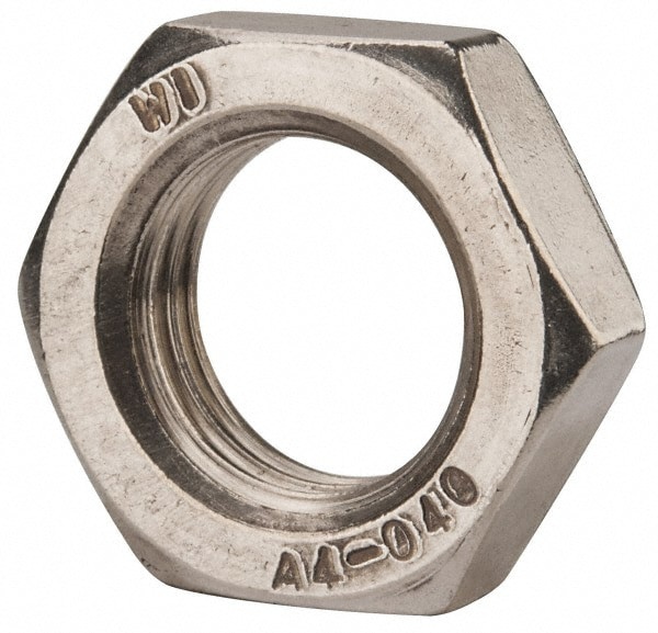 Hex Nut: M22 x 2.50, Grade 316 & Austenitic Grade A4 Stainless Steel, Uncoated