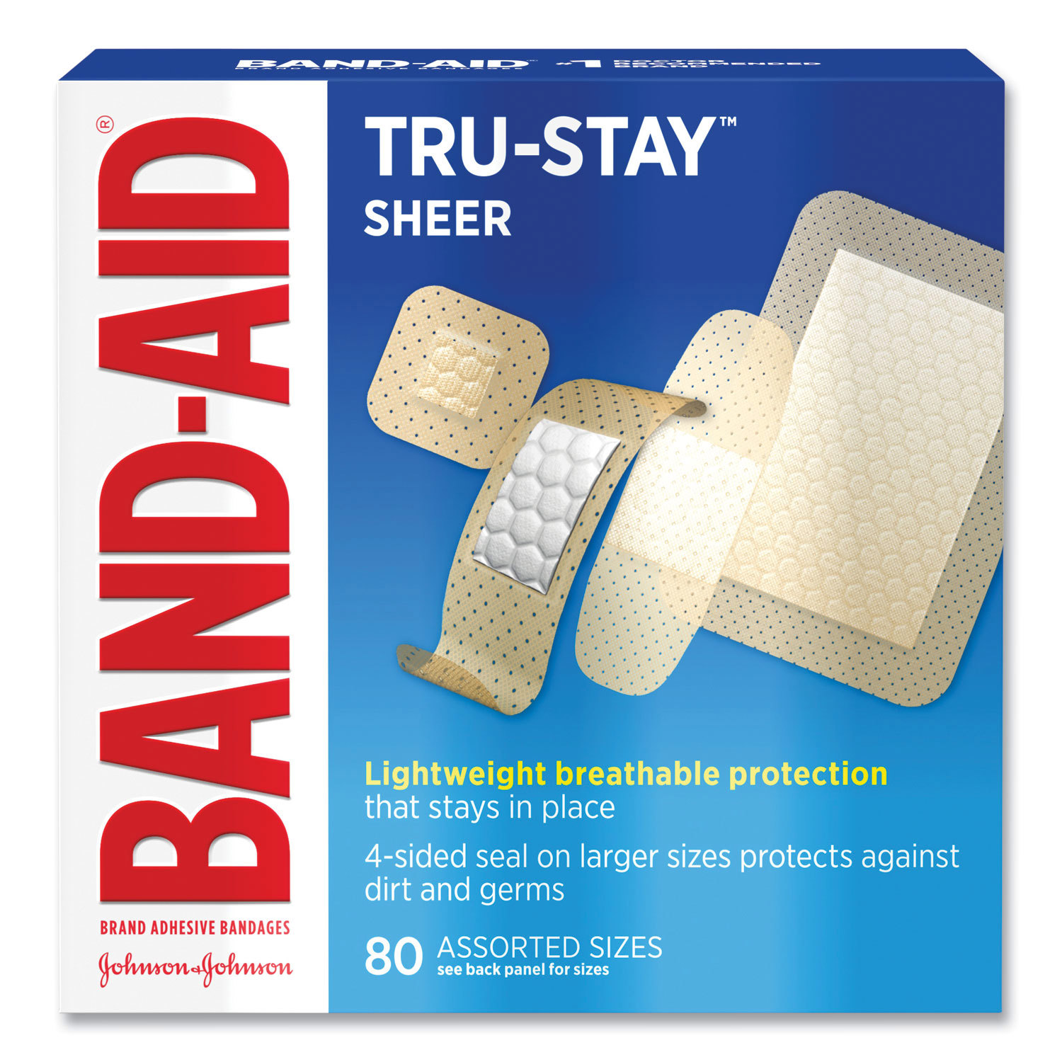 BANDAID,TRU-STAY,80CT