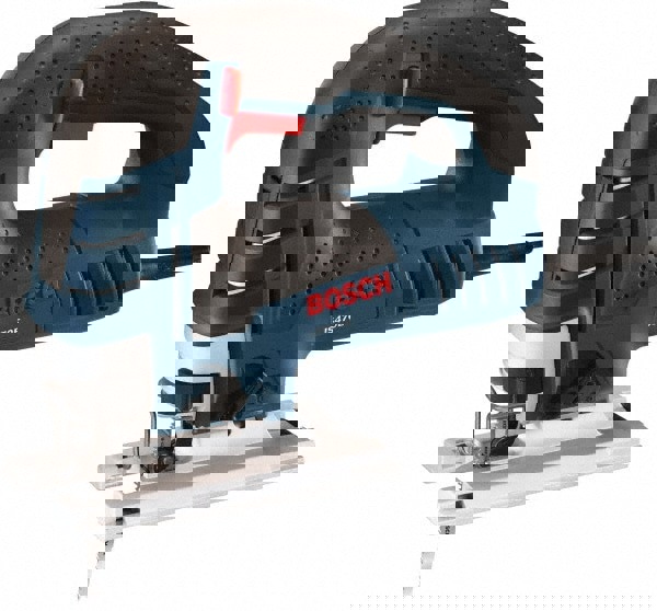 Electric Jigsaws; Strokes per Minute: 3100; Stroke Length (Inch): 1; Stroke Length: 1 in; Maximum Cutting Angle: 0.0 ; Amperage: 7; 7 A; Cord Length: 10.0 ft; Stroke Type: Orbital; Handle Type: Top Handle; Blade Shank Type: T-Shank; Includes: (1) JS470E