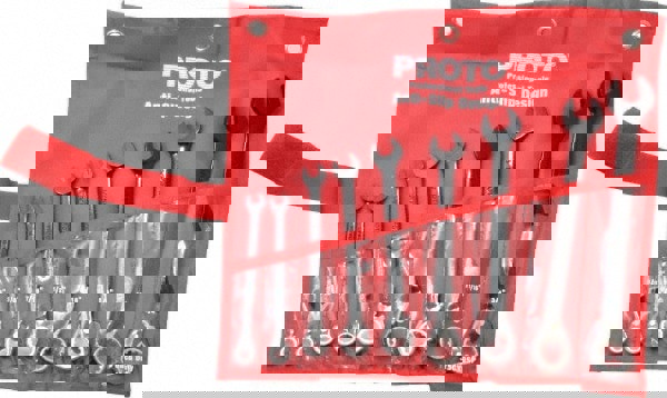 Combination Wrench Set: 9 Pc, Inch