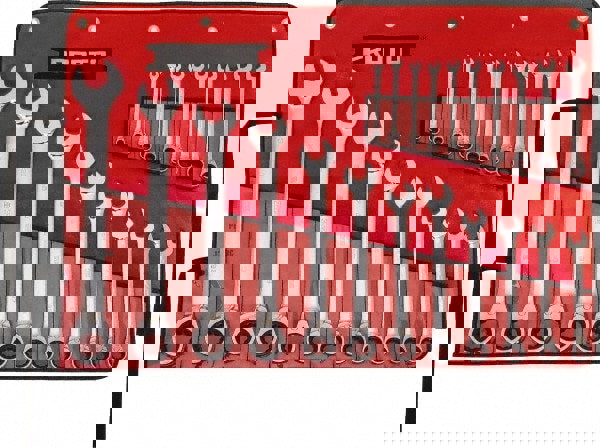 Reversible Ratcheting Combination Wrench Set: 22 Pc, Metric