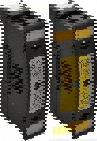 1 Pole, 600 VAC/VDC, 30 Amp, DIN Rail Mount Fuse Holder