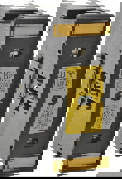 1 Pole, 600 VAC/VDC, 60 Amp, DIN Rail Mount Fuse Holder