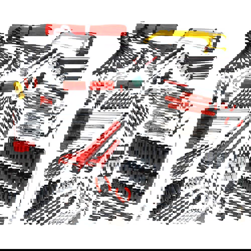 Combination Hand Tool Set: 172 Pc, Mechanic Tool Set, 1/2