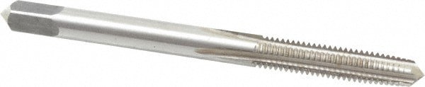 Straight Flute Tap: #10-32 UNF, 4 Flute, Plug Chamfer, HSS, Bright/Uncoated Finish