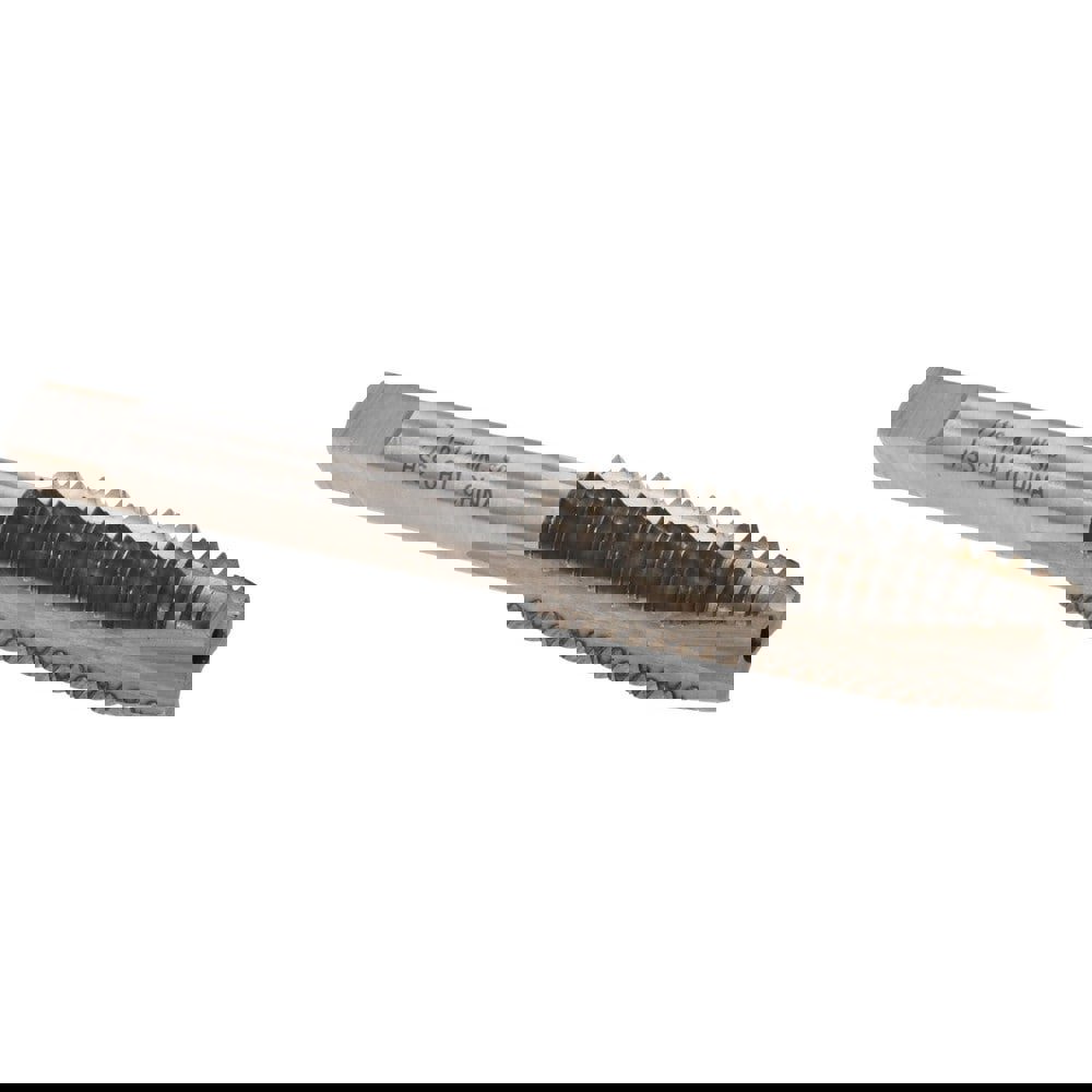 Spiral Point Tap: 7/16-14 UNC, 3 Flutes, Plug, High Speed Steel, Bright Finish