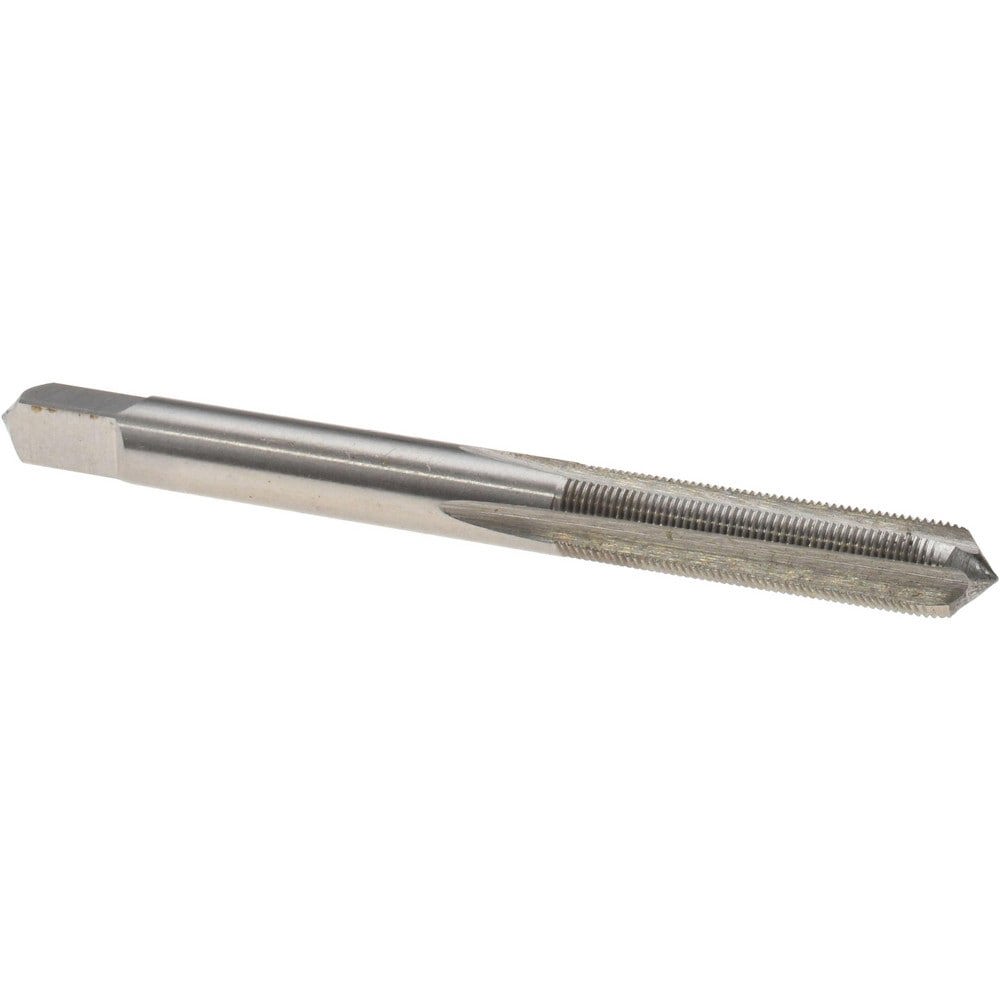 Straight Flute Tap: #12-56 UNS, 4 Flutes, Plug, 3B Class of Fit, High Speed Steel, Bright/Uncoated