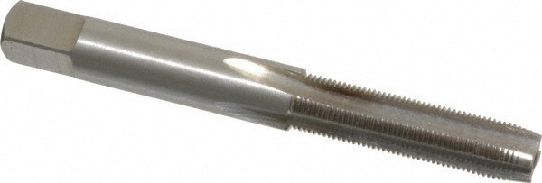 Straight Flute Tap: 9/32-40 UNS, 4 Flute, Plug Chamfer, 3B Class of Fit, High-Speed Steel, Bright/Uncoated Finish