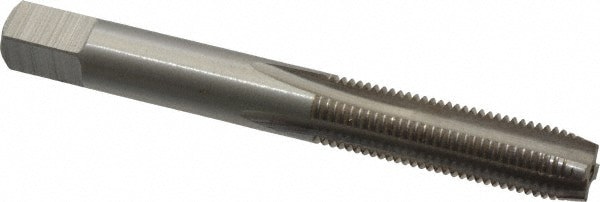 Straight Flute Tap: 5/16-27 UNS, 4 Flute, Plug Chamfer, 3B Class of Fit, High-Speed Steel, Bright/Uncoated Finish