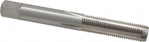 Straight Flute Tap: 5/16-27 UNS, 4 Flute, Bottoming Chamfer, 3B Class of Fit, HSS, Bright/Uncoated Finish
