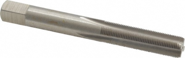 Straight Flute Tap: 5/16-40 UNS, 4 Flute, Bottoming Chamfer, 3B Class of Fit, HSS, Bright/Uncoated Finish