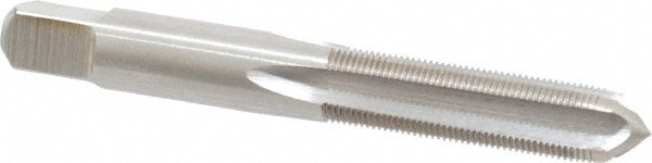Straight Flute Tap: 3/8-36 UNS, 4 Flute, Plug Chamfer, 3B Class of Fit, High-Speed Steel, Bright/Uncoated Finish
